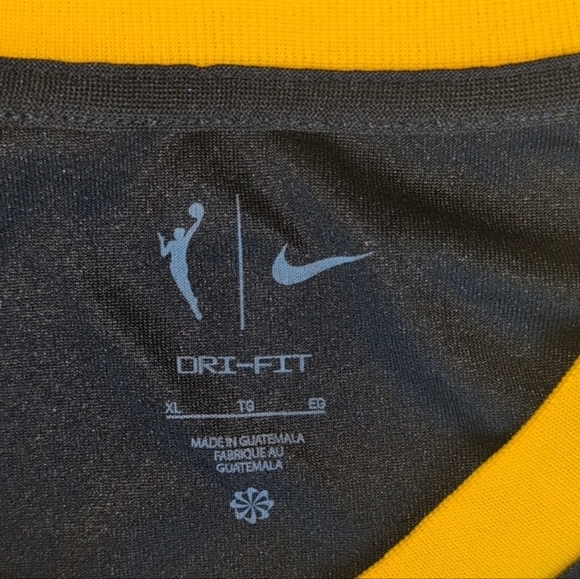 Nike Rebel Addition Black and Yellow Los Angeles Sparks Basketball Jersey Size X - Picture 3 of 4